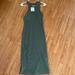 Zara Dresses | Long Bodycon Dress | Color: Black/Green | Size: M