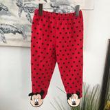 Disney Pajamas | Disney Minnie Mouse Pants Size 6/9months | Color: Red | Size: 6-9mb