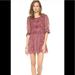 Free People Dresses | Free People Boho Leigh Lace Mini Dress Xs | Color: Pink/Red | Size: Xs