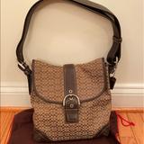 Coach Bags | Coach Over The Shoulder Bag. With Dust Bag. Gently Used. Great Condition. | Color: Brown | Size: Os