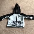 Nike Shirts & Tops | Gray And Black Nike Zip Up | Color: Silver | Size: 3-6mb