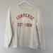 Converse Shirts & Tops | Brand New Converse Crewneck | Color: Cream/White | Size: Mg