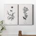 Red Barrel Studio® Simply Imperial - 2 Piece Drawing Print Set on Canvas Canvas, Solid Wood in Black/Gray/Indigo | 24 H x 18 W x 1 D in | Wayfair