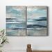 Wade Logan® Distant Drama I - 2 Piece Painting Set on Canvas in Black/Gray/Green | 12 H x 16 W x 1 D in | Wayfair 5ADCA27E80374B4380D4A7D5800C1642