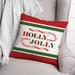 The Holiday Aisle® Holly Jolly Candy Cane Throw Pillow Polyester/Polyfill blend | 20 H x 20 W x 1.5 D in | Wayfair 49D295C0606C4336B3D35165C785F5E4