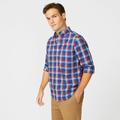 Nautica Men's Big & Tall Classic Fit Wrinkle-Resistant Plaid Shirt Blue Depths, 2XLT