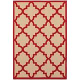 Cayman Indoor/Outdoor Area Rug in Sand/ Red - Oriental Weavers C660R9240330ST