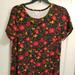 Lularoe Dresses | Lularoe Carley Dress Size L Nwot | Color: Black/Red | Size: L