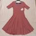 Lularoe Dresses | Lularoe Nicole Dress | Color: Red/Brown | Size: L