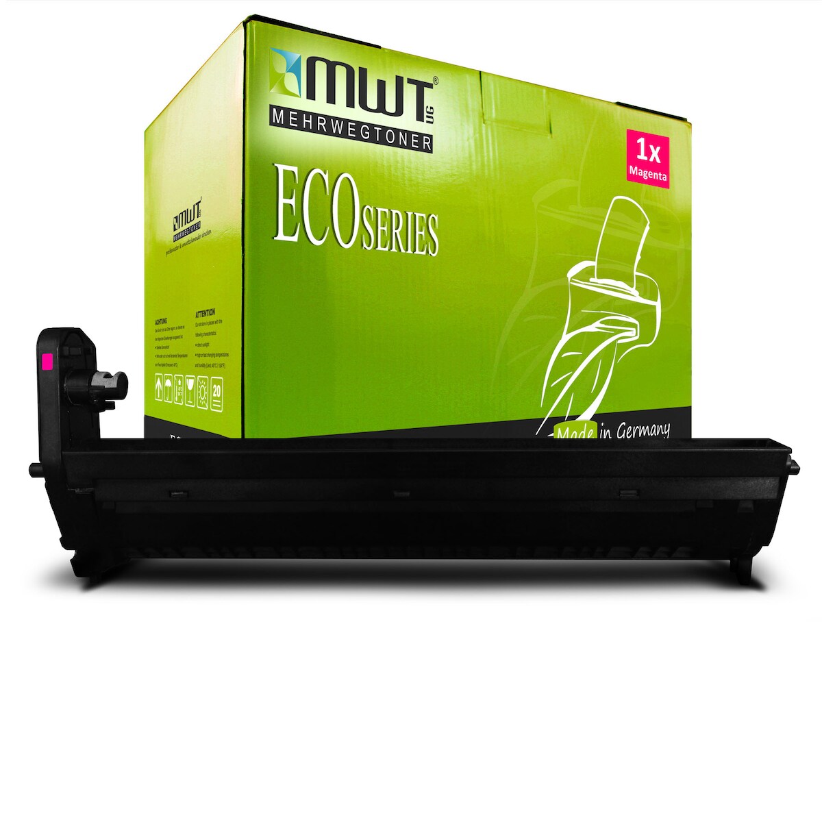 1 Mehrwegtoner kompatible Bildtrommel ersetzt OKI 44315106 Magenta Image
