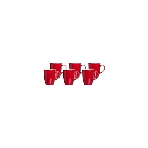 Ritzenhoff & Breker DOPPIO Kaffeebecher 320 ml rot 6er Set