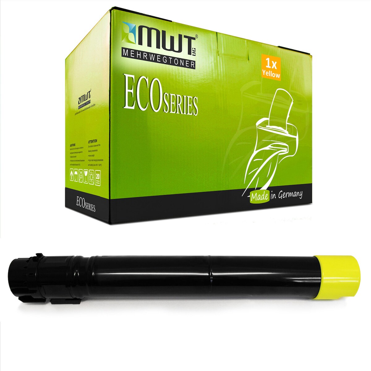 1 Mehrwegtoner kompatible Lasertoner ersetzt Dell 593-10924 T222N Yellow Image