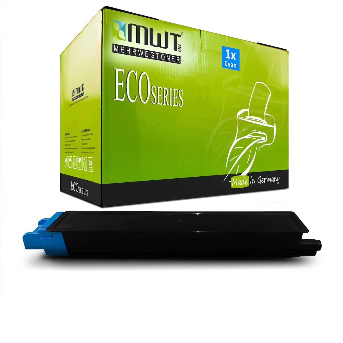 1 Mehrwegtoner kompatible Lasertoner ersetzt Triumph-Adler 652511111 Cyan Image