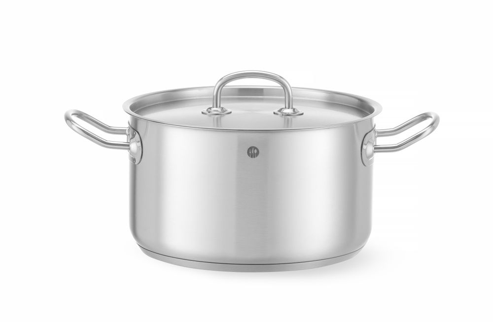 HENDI Kochtopf, mittel - mit Deckel, Kitchen Line, 6L, ⌀240x(H)135mm Image