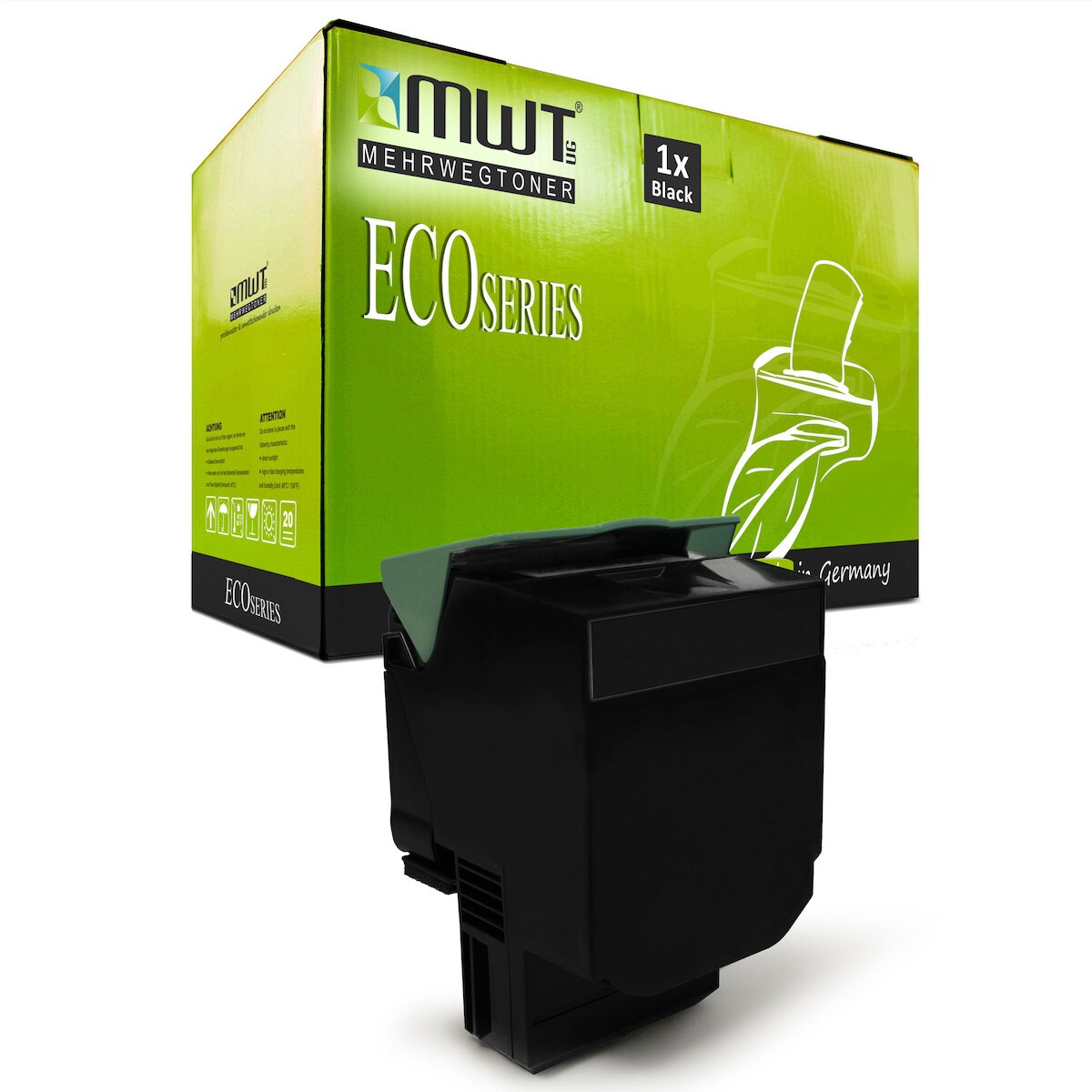 1 Mehrwegtoner kompatible Lasertoner ersetzt Lexmark 71B0010 71B20K0 71B0H10 71B2HK0 71B0X10 71B2XK0 Schwarz Image