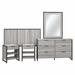 Ebern Designs Spero Atria 5 Piece Modern Bedroom Set w/ FullQueen Size Headboard Wood in Gray | Wayfair C6EA2F5F12C4434BA788818AAD508F5A