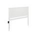 Viv + Rae™ Kindig Solid Wood Universal Panel Headboard w/ Attachable Device Charger Wood in White | 50 H x 64.625 W x 2 D in | Wayfair