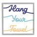 Stupell Industries Hang Your Towel Phrase Children's Bathroom Typography Stretched Canvas Wall Art By Daphne Polselli in Brown | Wayfair