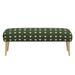 Corrigan Studio® Abdul-Majeed Upholstered Bench Upholstered in Brown/Green | 21 H x 50 W x 20 D in | Wayfair D09A3F7E41184E1F81D0CBA579175647