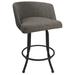 Winston Porter Swivel Counter Metal Bar Stool 26" Joey - Basin Beige - Grey Plastic in Gray | 34 H x 22 W x 21 D in | Wayfair