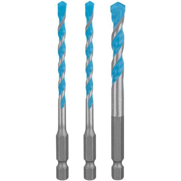 BOSCH 3-tlg. MultiConstruction HEX-9 Bohrer-Set 5/6/8 mm (bis 60 mm) grau