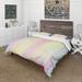 Designart 'Textured Abstract Grunge Background' Country Bedding Set - Duvet Cover & Shams
