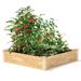 4ft x 4ft Outdoor Pine Wood Raised Garden Bed Planter Box - 48 x 48 x 10.5-inch