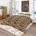 Designart 'Floral Pattern, Paisley Garden Style' Bohemian & Eclectic Bedding Set - Duvet Cover & Shams