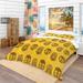 Designart 'Pattern of Tribal Masks' Tropical Bedding Set - Duvet Cover & Shams