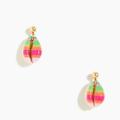 J. Crew Jewelry | New! J. Crew Rainbow Cowrie Shell Statement Earring | Color: Gold/Tan | Size: Os