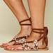 Free People Shoes | Free People Flattering Sandals In Size 7 | Color: Brown/Cream | Size: 7