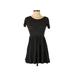 TOBI Casual Dress - A-Line: Gray Print Dresses - Women's Size X-Small