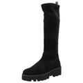 Marc Shoes Damen Casual Stiefel Nubuk/Textil medium Fußbett: Nicht herausnehmbar 39,0 Goat Suede-Stretch Black