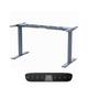 Inbox Zero Beyhan Height Adjustable T-Shape Standing Desk Metal in Gray | 60 W x 24 D in | Wayfair D45E7D17469C4DE3B063B036BE45D4FA