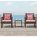 Ebern Designs Ables Square 2 - Person 15.8" Long Bistro Set w/ Cushions Synthetic Wicker/All - Weather Wicker/Wicker/Rattan | Outdoor Furniture | Wayfair