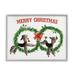 Stupell Industries Vintage Merry Christmas Saying Festive Wreaths Toy Poodles Oversized Stretched Canvas Wall Art By Daphne Polselli | Wayfair
