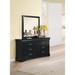 Lark Manor™ Sandburg 6 Drawer 60" W Dresser Wood in Black | 34 H x 60 W x 18 D in | Wayfair FCB53B16269B40CEB5AEA0CA6AFB3A86