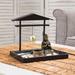 Bungalow Rose Buddha Zen Garden Tealight Candle Holder Set Wood in Black/Brown | 6.29 H x 8.66 W x 7.67 D in | Wayfair