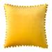 Dakota Fields Rubie Velvet Throw Pillow Polyester/Polyfill/Velvet in Yellow | 20 H x 20 W x 18 D in | Wayfair 61685EDB1F9A40F6AF1F83FB20278376
