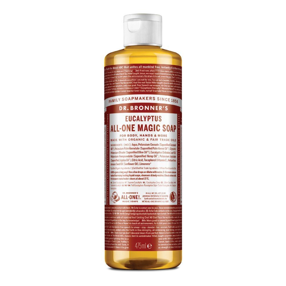 Dr. Bronner's Sapone Liquido Bio 18 in 1 Eucalipto 475 ml liquido