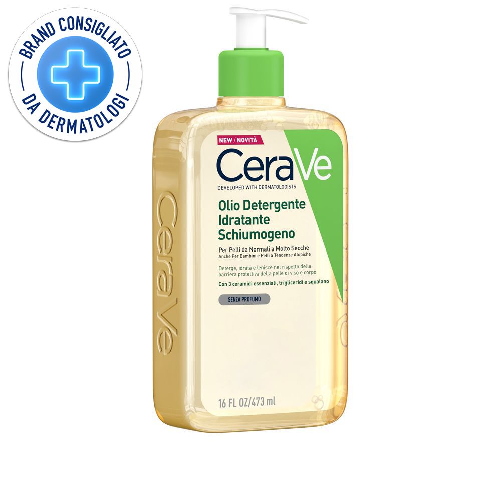 CeraVe Olio detergente idratante Deterge, idrata e lenisce Con 3 ceram