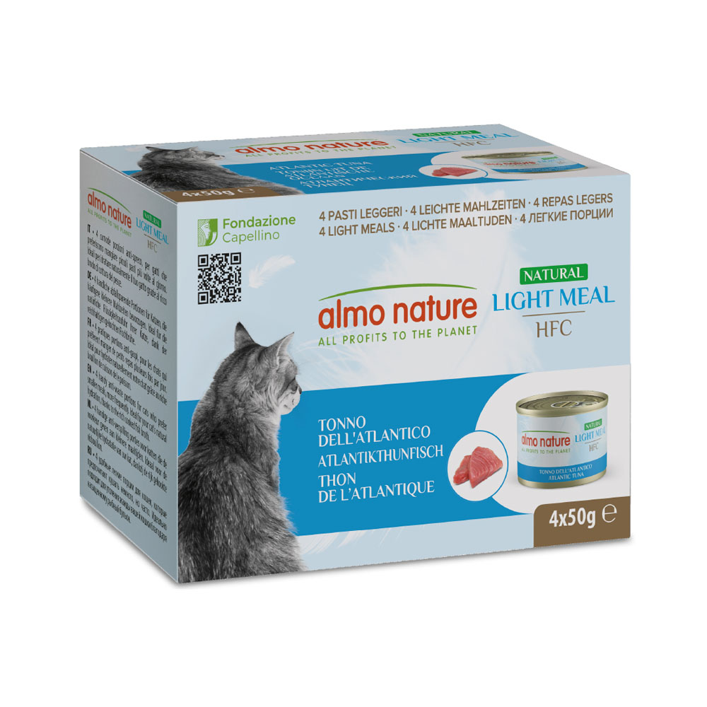 Almo Nature HFC Natural Light 24 x 50 g Alimento umido per gatti - Tonno dell'Atlantico