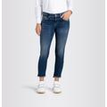 Mac Jeans "Rich Slim Chic" Damen blau, Gr. 36-28, Baumwolle, Nachhaltige Fit mit Straight Leg und verkürzter Länge Umweltbewusst stilvoll