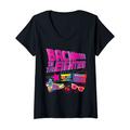 Damen 80er Jahre Retro Motto I love 80's T-Shirt mit V-Ausschnitt