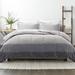 Becky Cameron Reversible Down-Alternative Comforter in Ombre and Soft Stripe