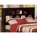 Newport Bookcase Headboard with USB Charging Station