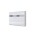 Contempo Horizontal Wall Bed with a cabinet on top and mattress 47.2 x 78.7 inch