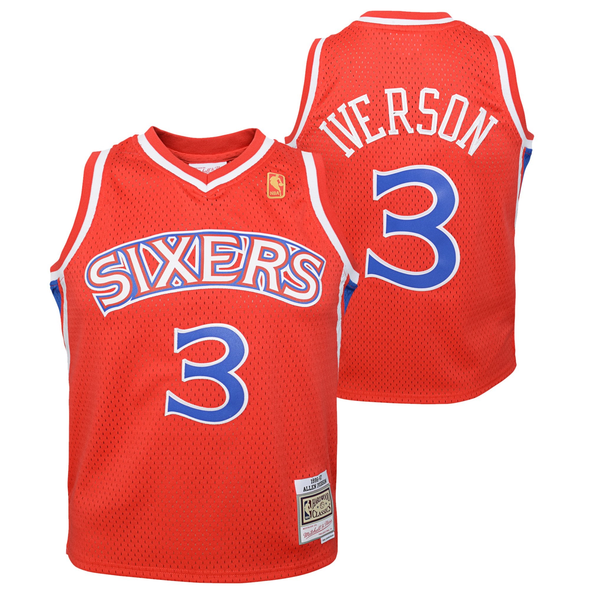 Maillot Philadelphia 76ers Extérieur Hardwood Classics 96/97 - Allen Iverson - Jeunes - unisexe Taille: S (8)