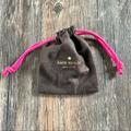 Kate Spade Bags | Kate Spade Ny Brown Drawstring Jewelry Bag Pouch | Color: Brown/Pink | Size: Os