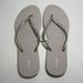 J. Crew Shoes | J Crew Glitter Flip Flops - Nwt | Color: Gray | Size: 11